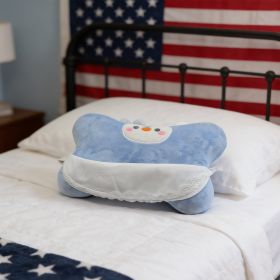 Penguin Pillow-Blue 3839