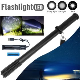 Baseball LED Flashlight Rechargeable Torch Spotlight Emergency Security Work Light 3 Lighting Modes 3500000LM
