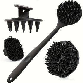 Silicone Shower Brush Set Of 4