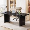 Modern Extra Large Executive Home Office Computer Desk in Black