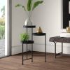 Modern Black Metal 3-Tier Flower Pot Plant Stand