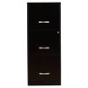 Black Metal 3-Drawer Vertical Key Locking File Cabinet