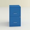 Blue Metal 2-Drawer Vertical Key Locking Heavy Duty Filing Cabinet