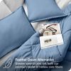 King/Cal King Size All Season Super Soft Down Alternative Comforter Set Blue