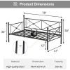 Twin size Classic Heavy Duty Metal Day Bed Frame in Black Finish