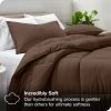 King / CAL King 3-Piece Down Alternative Comforter Set in Chocolate Brown