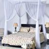 White 4-Post Bed Princess Canopy Net Netting for Full or Queen size Beds