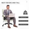 Cream White Big/Tall Adjustable Height Office Chair - 500 lbs. Weight Capacity