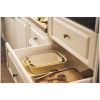 2 Piece Ceramic Stoneware Bakeware Casserole Baking Dish Set in Yellow / Ivory