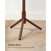 Sturdy Solid Wood Coat Rack in Dark Walnut Finish with 8 Hooks