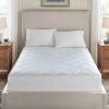 Full size Washable Quilted Mattress Pad with Elastic Fitted Skirt