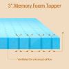 Full size 3-inch Thick High Density Memory Foam Mattress Topper