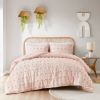 Full/Queen 3-Piece Pink Pompom Microfiber Comforter Set