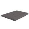 Full size 6-inch Thick Futon Mattress in Grey
