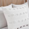 King/Cal King 3-Piece Ivory Pompom Microfiber Comforter Set