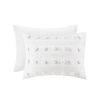 Full/Queen 3-Piece Ivory Pompom Microfiber Comforter Set