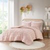 King / Cal King 3-Piece Pink Pompom Microfiber Comforter Set
