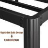 King size Heavy Duty Metal Bed Frame with Round Edge Legs - Headboard Compatible
