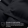 King/Cal King size Luxuriously Soft Down Alternative Comforter Set in Black