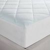 King size Washable Quilted Mattress Pad with Elastic Fitted Skirt
