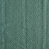 King size Lightweight 100-Percent Cotton Reversible Knit Blanket in Green