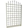 8-Foot Outdoor Garden Trellis in Mocha Brown Vinyl PVC