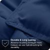 Queen size Super Soft Down Alternative Comforter Set in Navy Blue