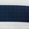 Twin Navy White Stripe 2 Piece Cotton Lightweight Quilt Set