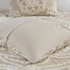 Queen 100-Percent Cotton Chenille Bedspread with Fringe Hem in Khaki Taupe Beige