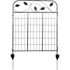 4 Pack Steel Foldable Garden Fence Floral Staked Trellis Panel Animal Barrier