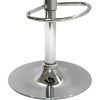 Modern Air-Lift Adjustable Bar Stools with Black PVC Seat