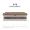 Full size 6-inch Thick Innerspring Futon Mattress in Tan