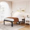Twin XL Heavy Duty Metal Bed Frame Platform with Round Edge Legs