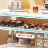 White Modern Industrial Kitchen Baker's Rack with Multi-Color LED Lights