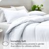 Full size Super Soft Microfiber Down Alternative Comforter Set White