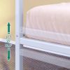 Twin size White Metal Daybed Frame with Roll Out Trundle Bed Frame