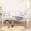 Twin size Victorian White Metal Daybed Frame - 350 lbs. Weight Capacity