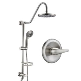 Shower Head With Handheld Shower System With 8 Rain Shower Head Rough-in Valve Included