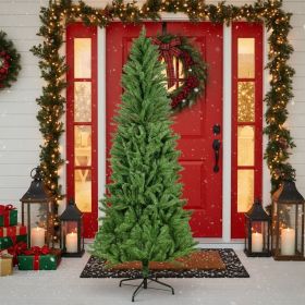 6FT Artificial Plant Christmas Tree With 754 Tips Classic Pencil Dense Branches Natural Holiday Decor For Halloween & Christmas Party
