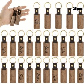 25 Walnut Keychains