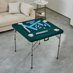 Mahjong Table Fold-in-Half 4 Player Card Table & Wear-Resistant Tabletop