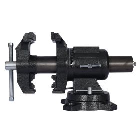 5 Multi-jaw Rotating Bench Vise ,Multipurpose Vise Bench,360-Degree Rotation Clamp On Vise With Swivel Base And Head ,5inch Black