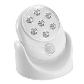 1Pc Wireless LED Spotlight Night Lamp 360 Degree Rotatable With 90 Degree Motion Sensor Battery Operated With 23ft Sensing Range For Closet Bathroom