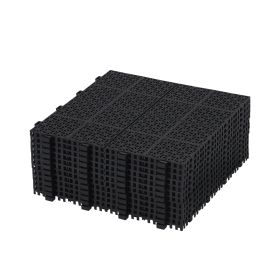 Waterproof Outdoor All-weather Anti Slip Bathroom Black Interlocking Deck