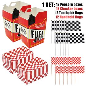 48 Pcs Race Car Theme Party Supplies Decorations Set