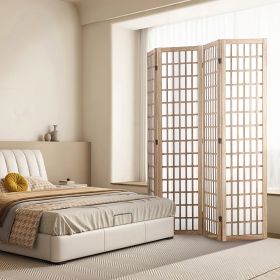Room Divider, 4 Panel Japanese Room Divider, Folding Privacy Screen Indoor, Portable Partition Dividers And Decoration Screens, For Room Separation, H