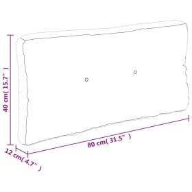 vidaXL PernÄƒ de paleÈ›i, antracit, 80x40x12 cm, material textil