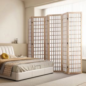 Room Divider, 6 Panel Japanese Room Divider, Wood Folding Privacy Screen Indoor, Japanese Partition Dividers Portable Decoration Screens, For Room Sep