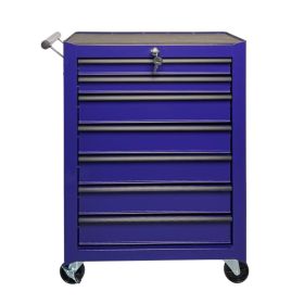 Rolling Metal Tool Chest With 7 Drawers, 20inch 7-Drawer Tool Chest Cabinet With Ball Bearing Drawer Slides, Steel Tool Storage Box Organizer -PURPLE