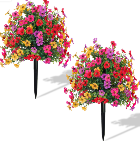 2-pack, ImitationFlowers, Ground Stake